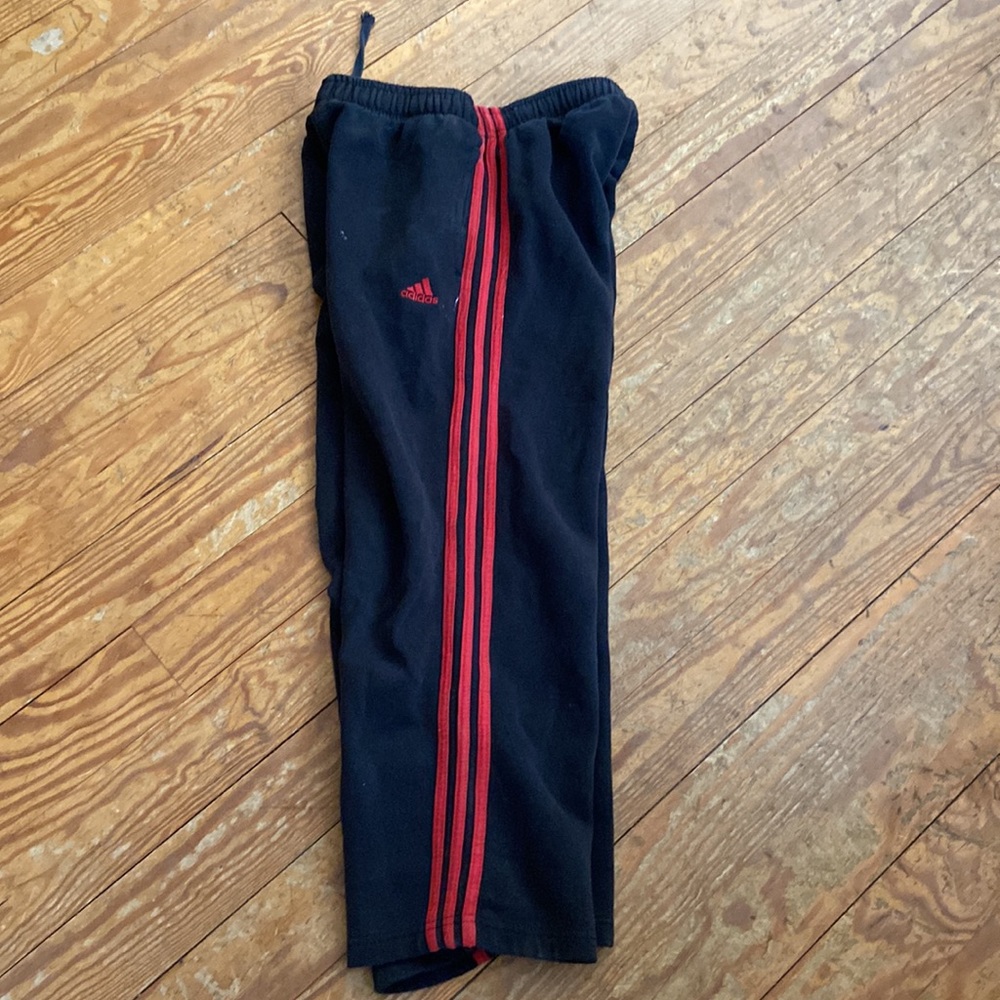 Warm! Adidas sweatpants. Heavier feel fleece lined
